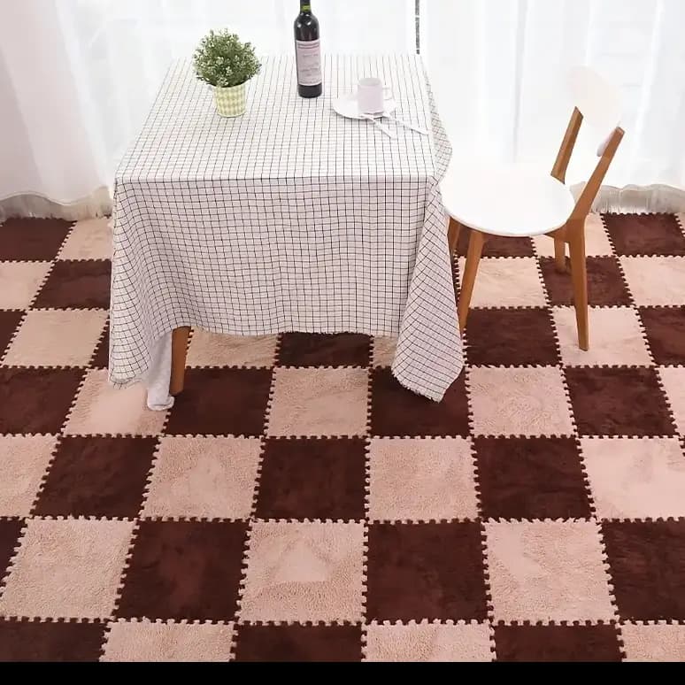 Fluffy Floor Puzzel Carpet